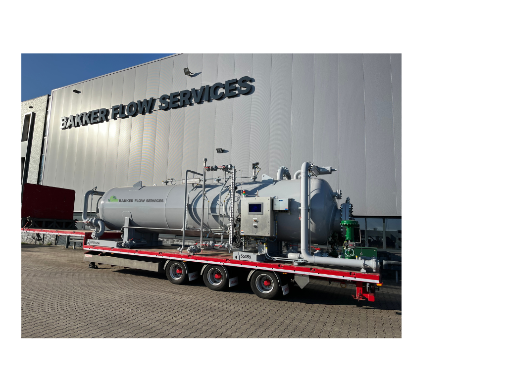 Mobile well test set up Bakker Flow Services