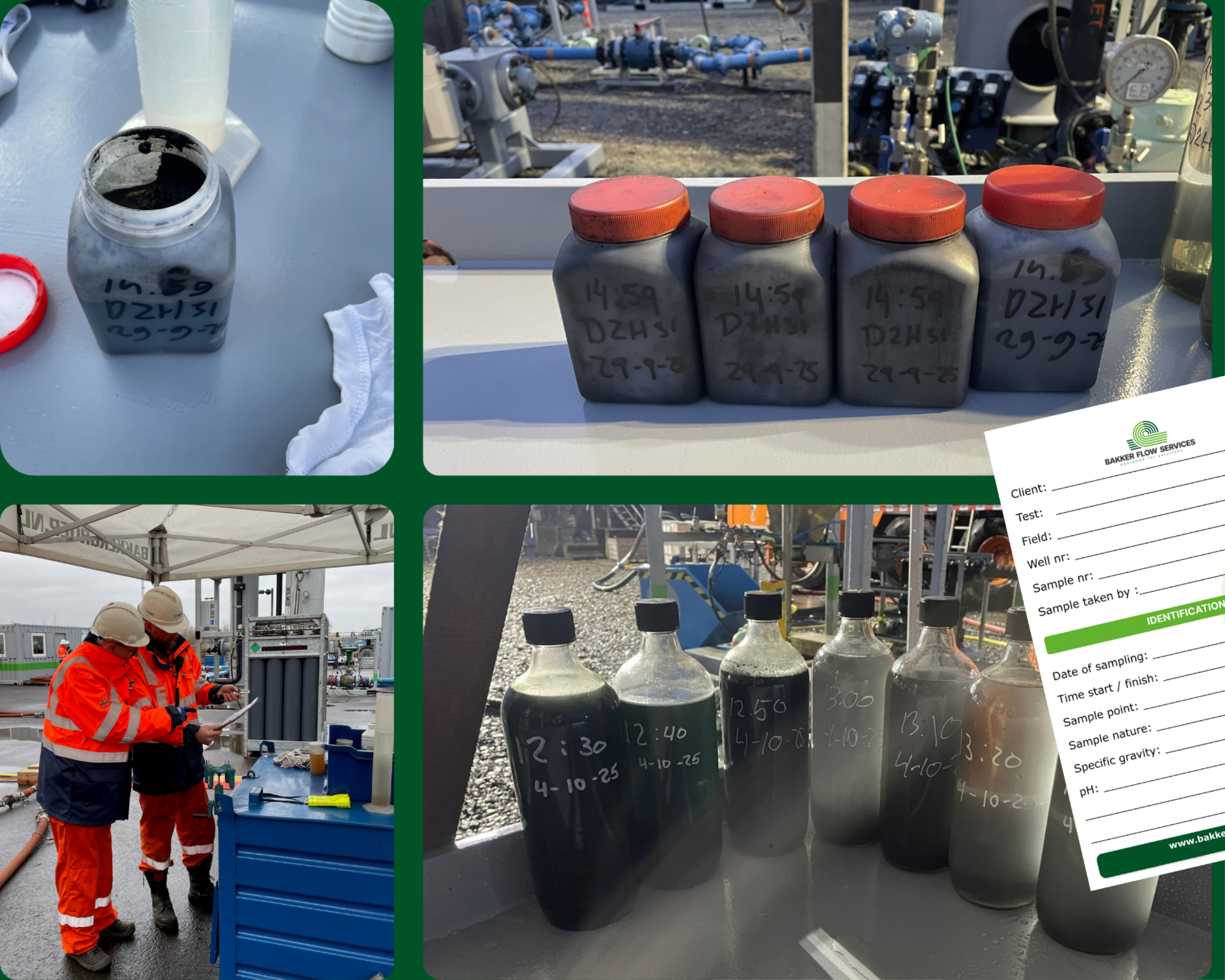 sampling in well testing